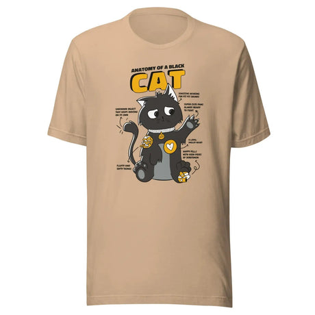 Anatomy of a Cat Premium Tee in Tan Color - Ghost mockup