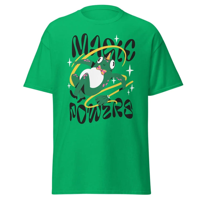 Enchanted Frog Classic Tee in Irish Green Color - Ghost mockup