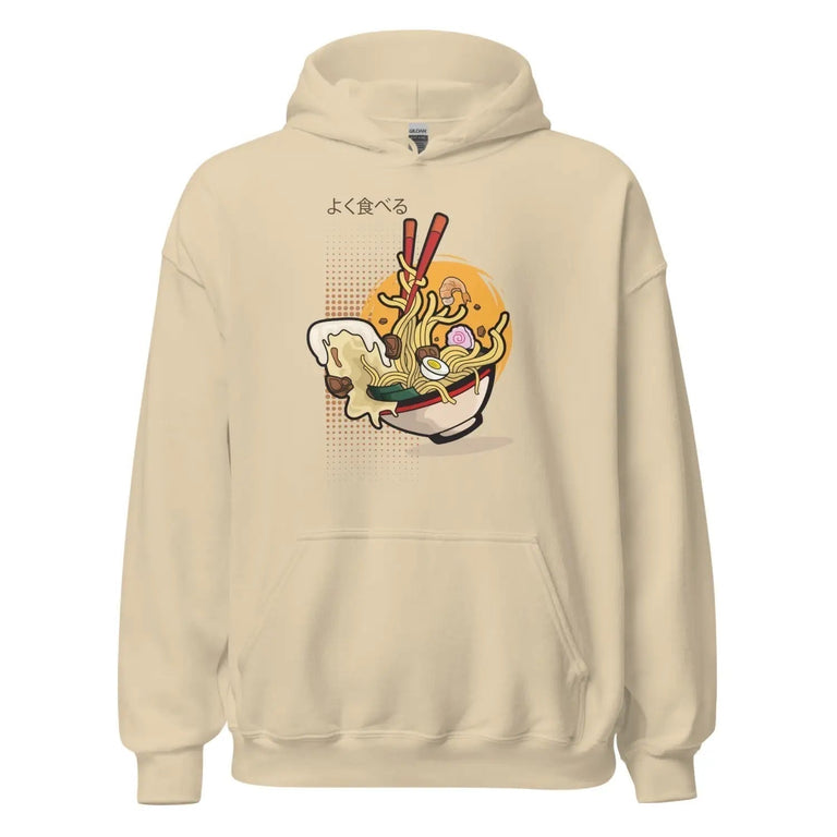 Gourmet Ramen Premium Hoodie in Sand Color - Ghost mockup