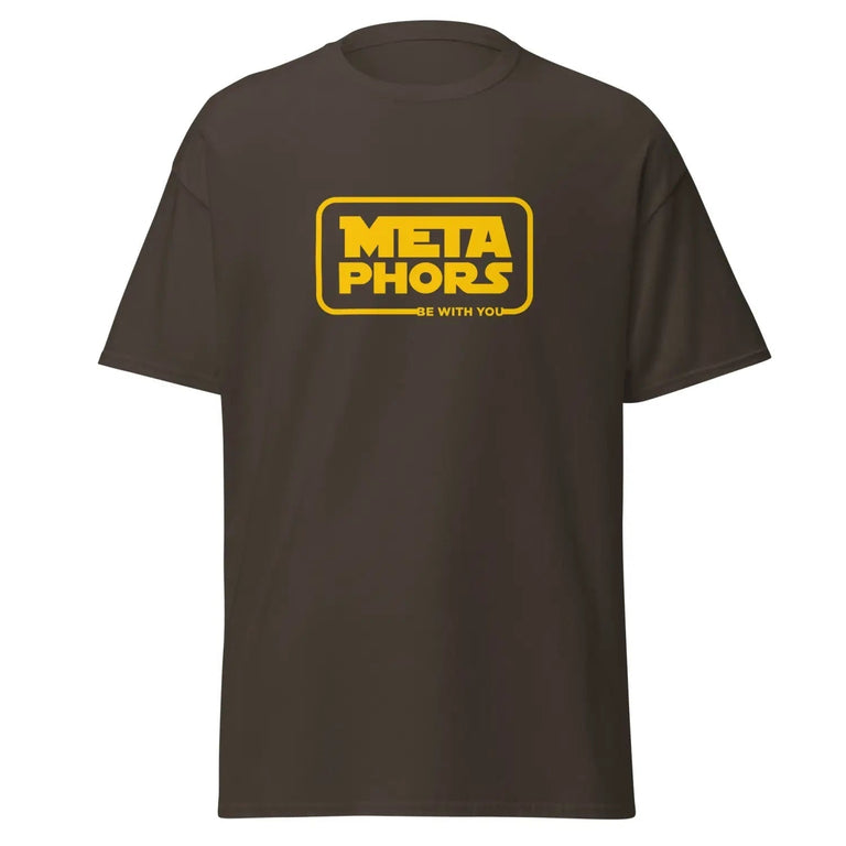 Metaphors Be With You Classic Tee in Dark Chocolate Color - Ghost mockup