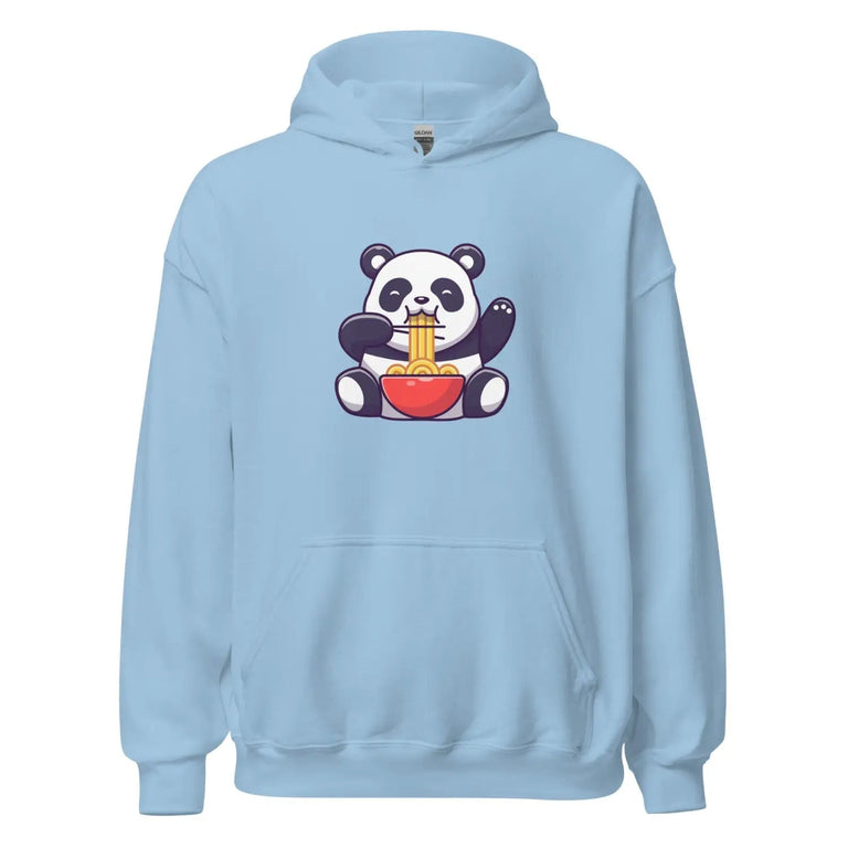 Panda Bowl Bliss Sweatshirt in Light Blue Color - Ghost mockup