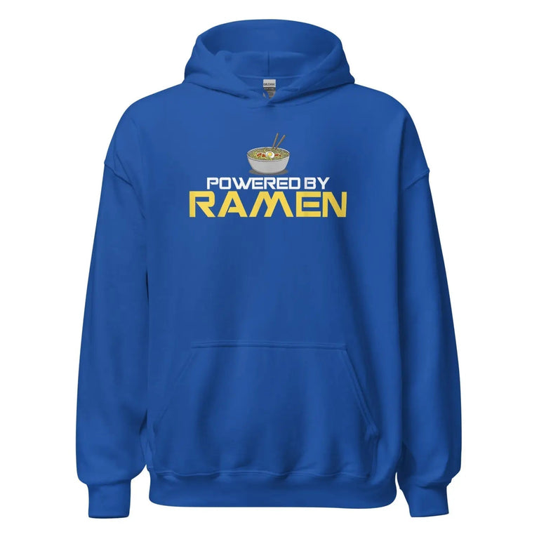 Powered by Ramen Iconic Premium Hoodie in Royal Color - Ghost mockup