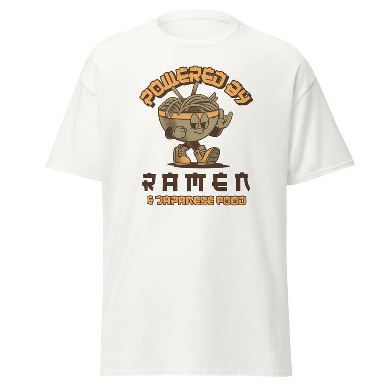 Powered by Ramen Zen Classic Tee in White Color - Ghost mockup