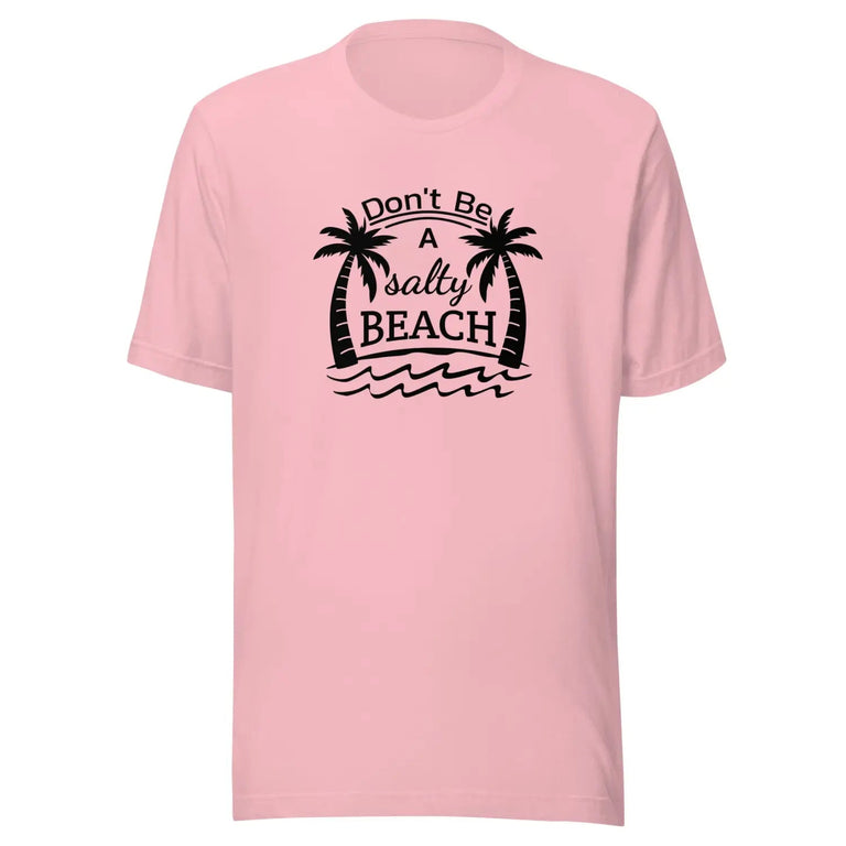 Salty Beach Premium Tee in Pink Color - Ghost mockup