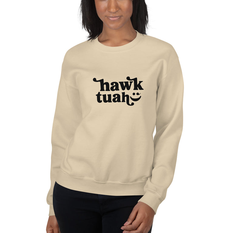 Hawk Tuah Smiley Premium Sweatshirt